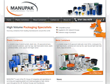 Tablet Screenshot of manupak.com